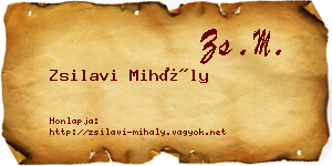 Zsilavi Mihály névjegykártya